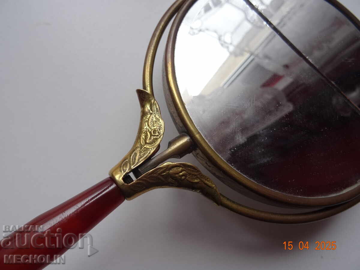 АНТИЧНО ОГЛЕДАЛЦЕ С КЕХЛИБАР И ПОЗЛАТА - 7 АНТИЧНО ОГЛЕДАЛЦЕ С КЕХЛИБАР И ПОЗЛАТА - 7