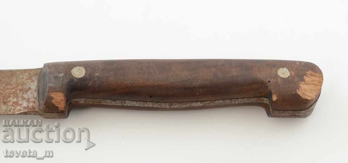 Παράδοση Μαχαίρι αντίκα με ξύλινη λαβή
