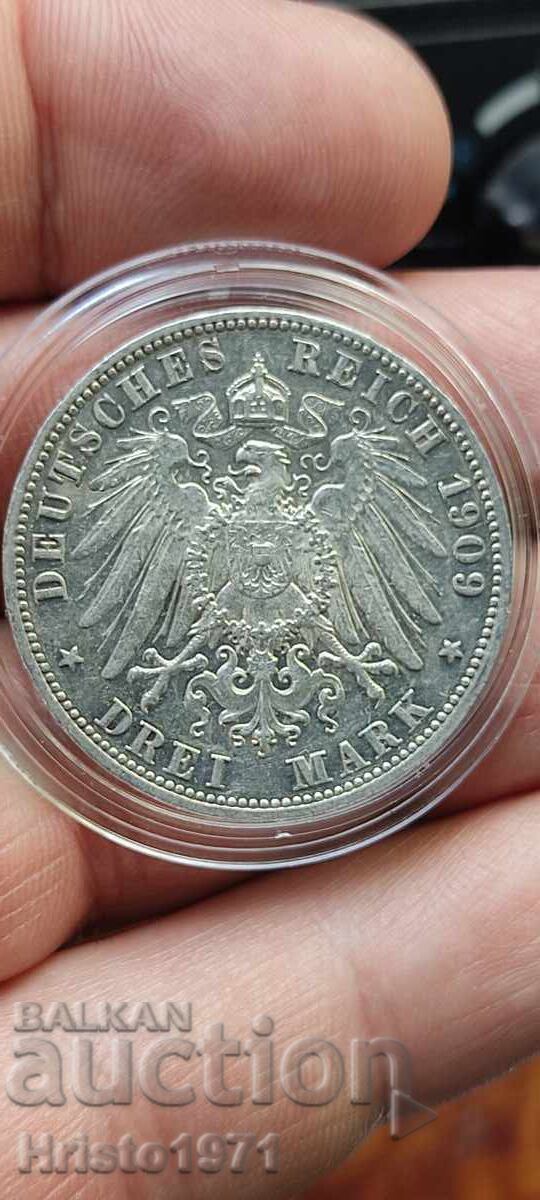 3 Stamps 1909 Württemberg with price 80.00 BGN | € 40.90