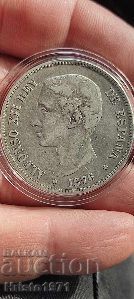 5 Песети 1876
