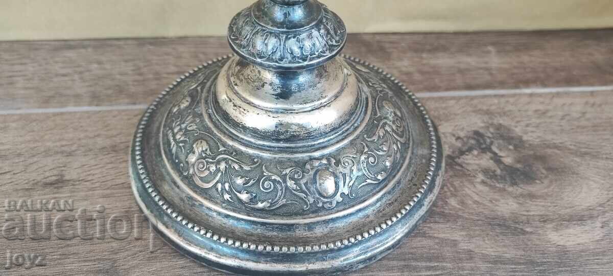 Auction Antique Silver-plated Candlestick WMF Auction Antique Silver-plated Candlestick WMF