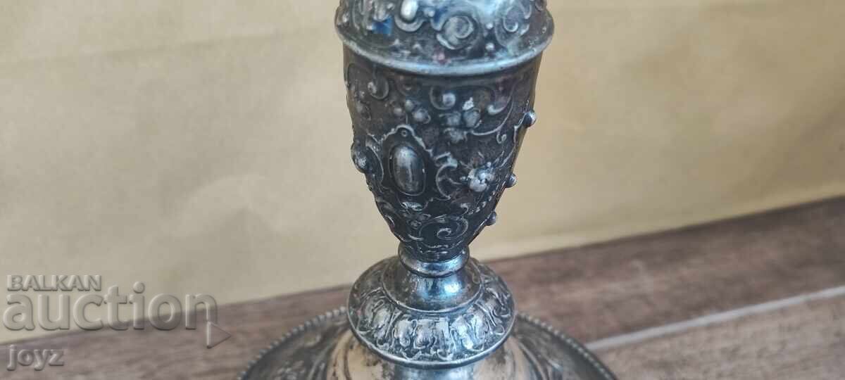 Delivery of Antique Silver-plated Candlestick WMF Delivery of Antique Silver-plated Candlestick WMF