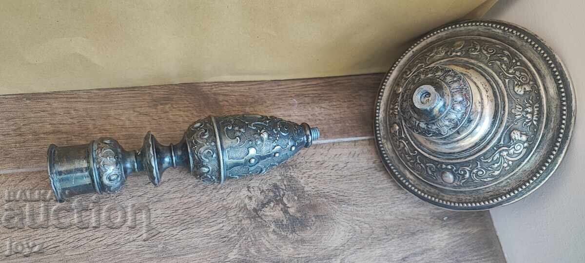 Antique Silver-plated Candlestick WMF - 6 Antique Silver-plated Candlestick WMF - 6