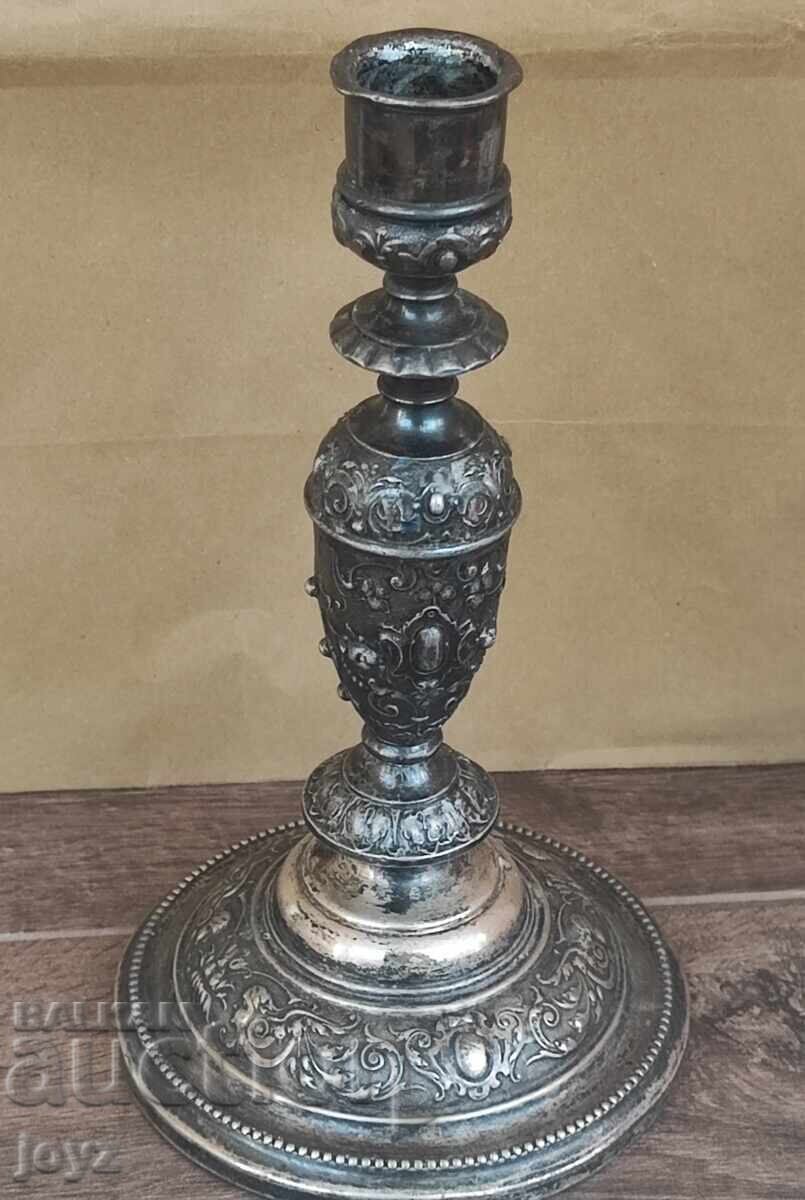 Antique Silver-plated Candlestick WMF Antique Silver-plated Candlestick WMF