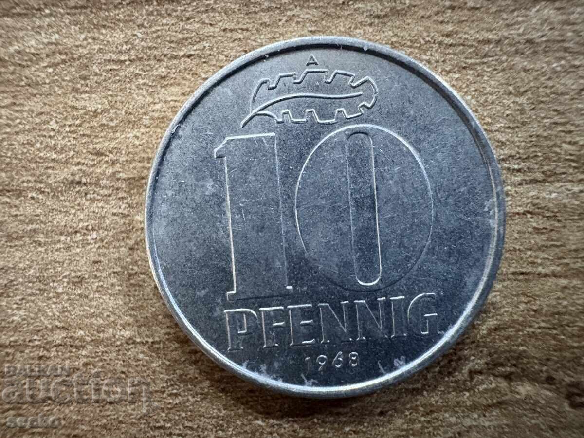 ГДР - 10 пфенига (1968) ГДР - 10 пфенига (1968)