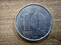 ГДР - 10 пфенига (1968)