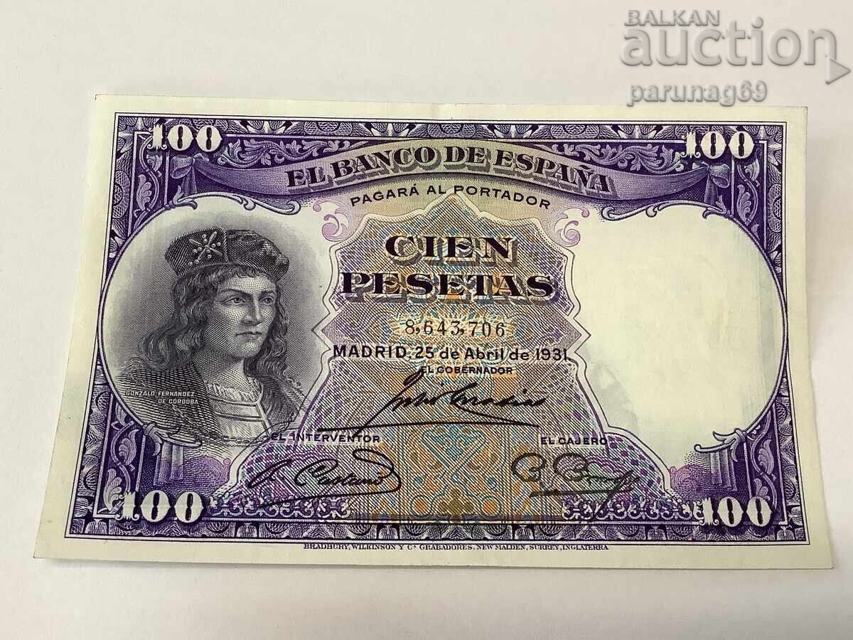 Spania 100 pesetas 1931 Spania 100 pesetas 1931