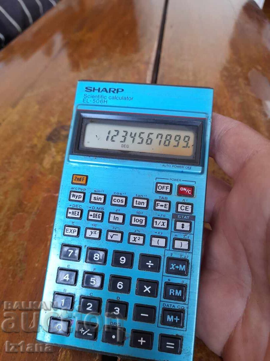 Auction  Old Sharp EL-506H calculator