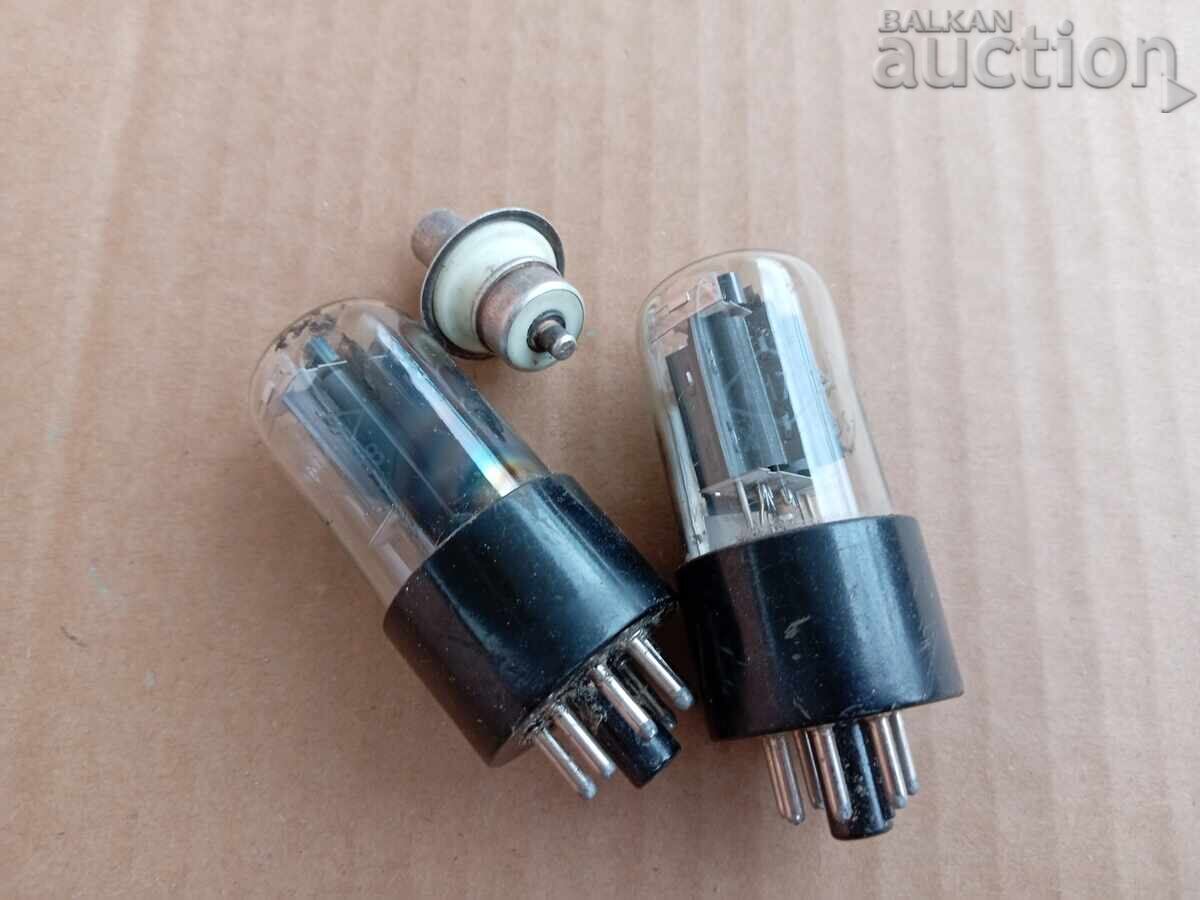 Radio tubes radio station USSR military production 6N7S - 5