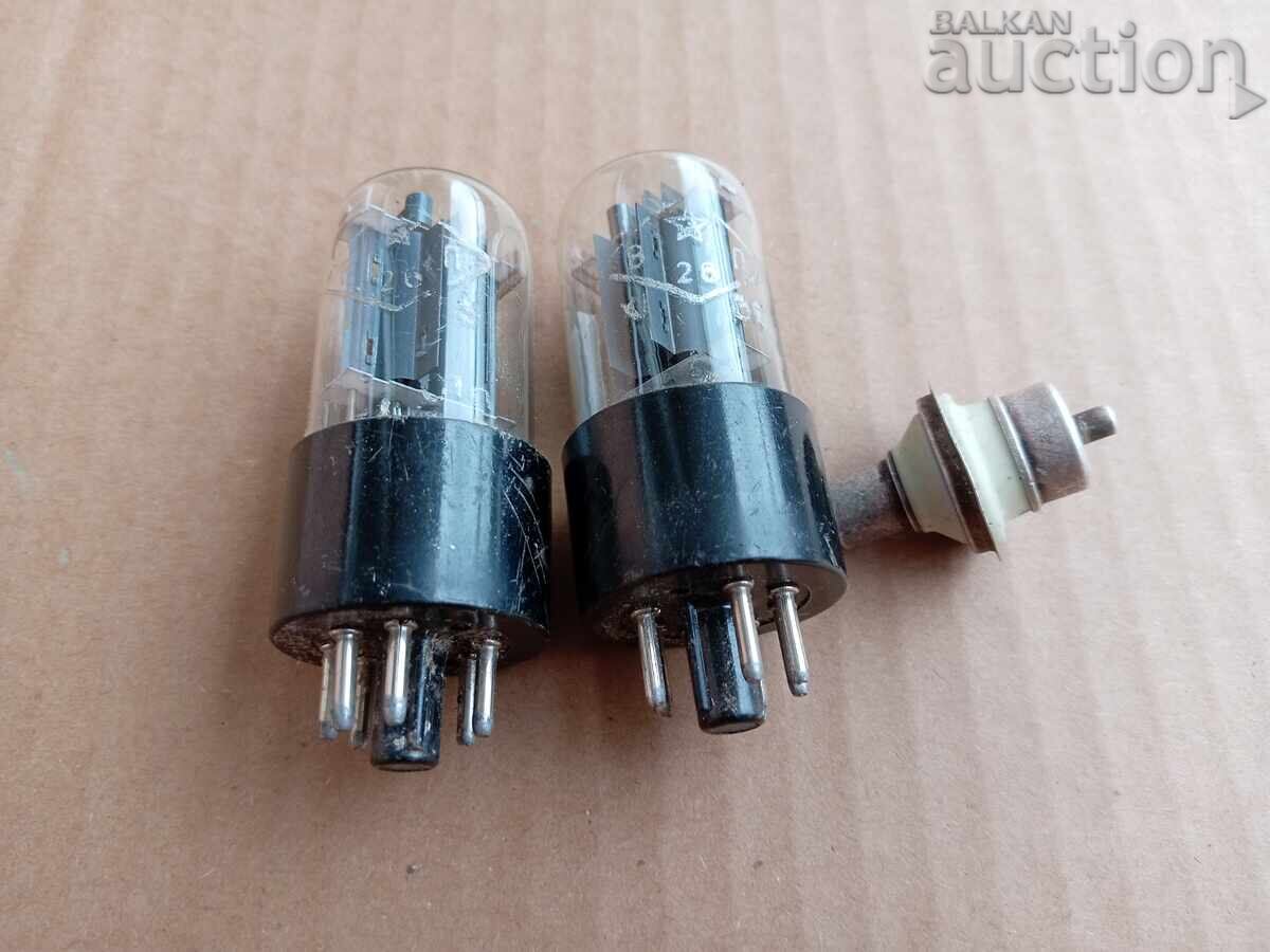 Radio tubes radio station USSR military production 6N7S