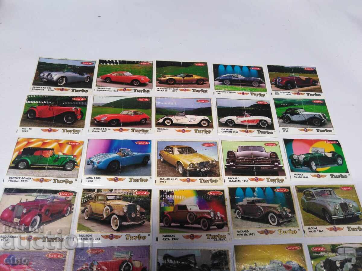 36 buc. CARTONAȘE VECHI DE GUMĂ-TURBO CLASIC cu preț 30.00 BGN | € 15.34