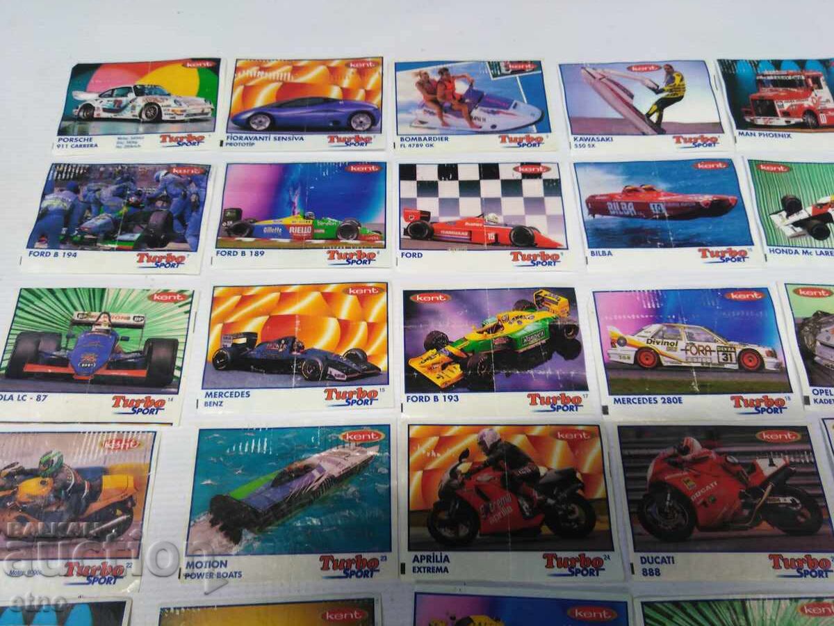 50 buc. CARTONAȘE VECHI DE GUMĂ-TURBO SPORT cu preț 30.00 BGN | € 15.34