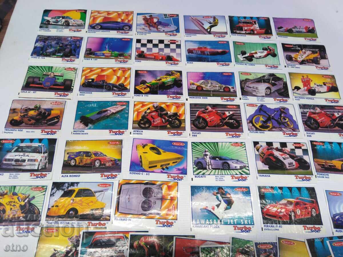 50 buc. CARTONAȘE VECHI DE GUMĂ-TURBO SPORT - 5