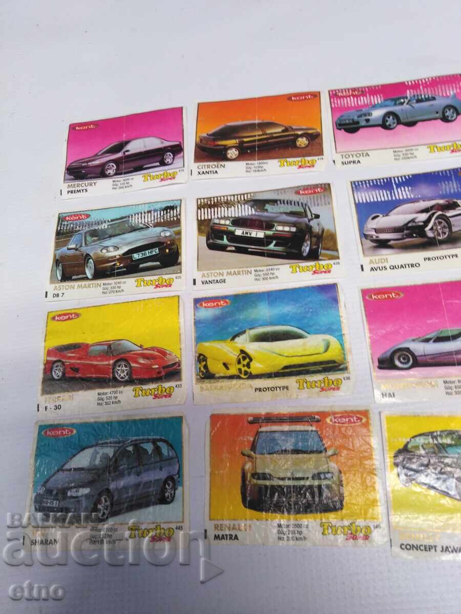 20 pcs. OLD PICTURES FROM TURBO SUPER CHEWING GUMS with price 30.00 BGN | € 15.34