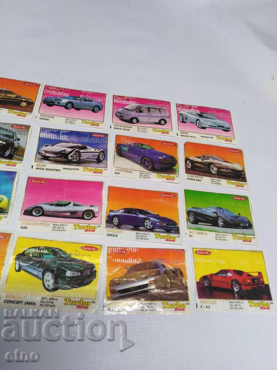 Auction  20 pcs. OLD PICTURES FROM TURBO SUPER CHEWING GUMS