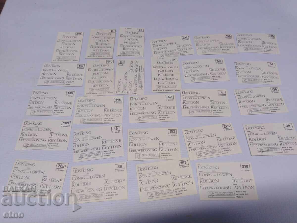 26 τεμ. ΠΑΛΙΑ ΕΙΚΟΝΙΔΙΑ-ΑΥΤΟΚΟΛΛΗΤΑ-Ο ΒΑΣΙΛΙΑΣ ΤΩΝ ΛΙΟΝΤΑΡΙΩΝ, ΚΟΜΙΞ - 6