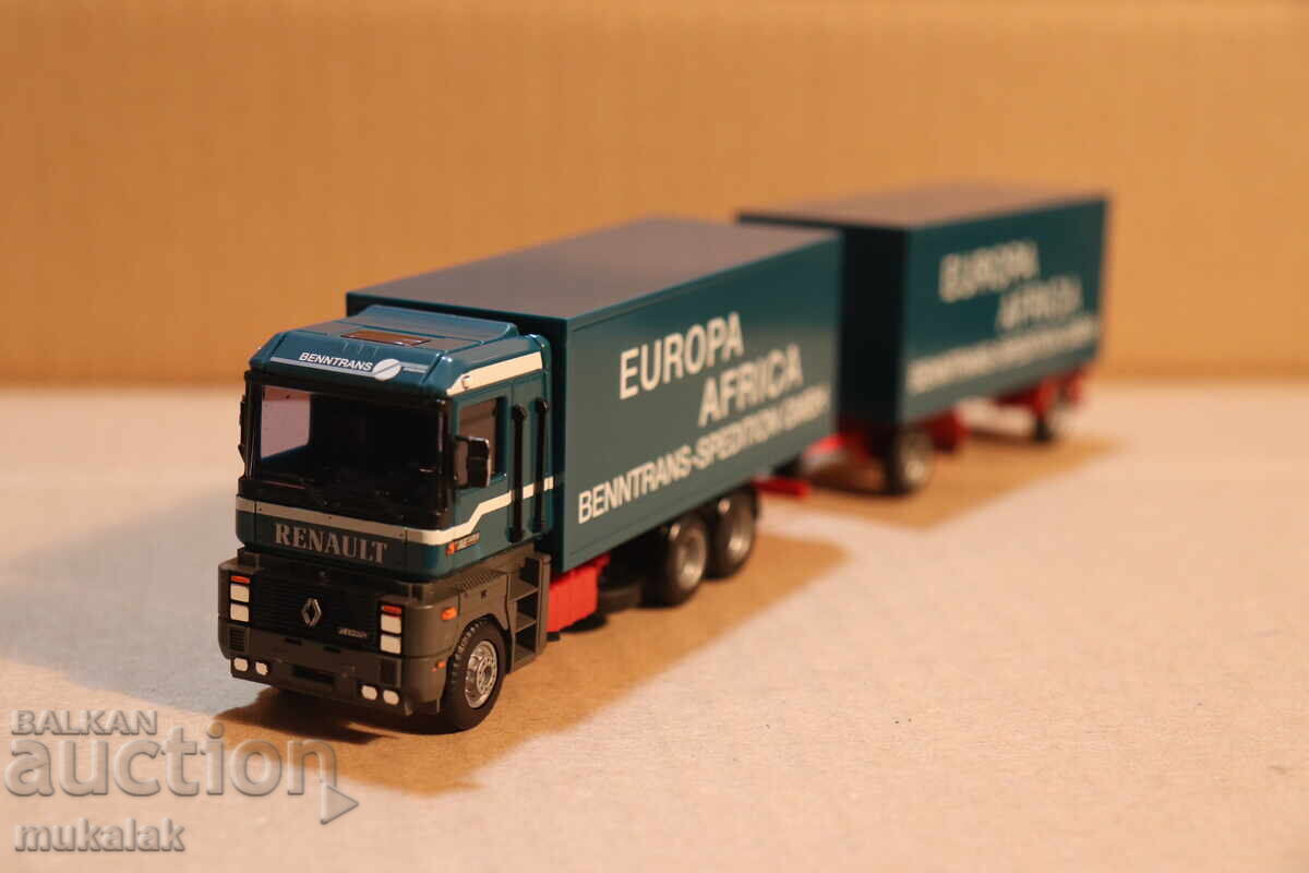 Auction  AMW 1:87 H0 RENAULT MAGNUM TANK TRUCK TIR MODEL TRACTOR