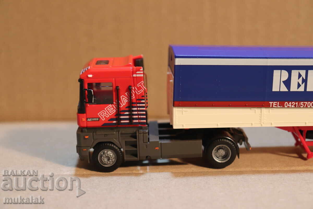 AMW 1:87 H0 RENAULT MAGNUM ΔΕΞΑΜΕΝΗ ΦΟΡΤΗΓΟ TIR ΜΟΝΤΕΛΟ ΤΡΑΚΤΕΡ με τιμή 35.00 BGN | € 17.90 AMW 1:87 H0 RENAULT MAGNUM ΔΕΞΑΜΕΝΗ ΦΟΡΤΗΓΟ TIR ΜΟΝΤΕΛΟ ΤΡΑΚΤΕΡ με τιμή 35.00 BGN | € 17.90