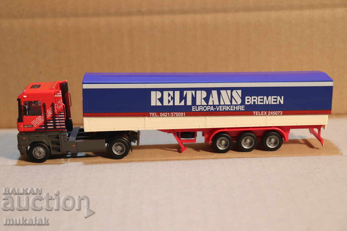 AMW 1:87 H0 RENAULT MAGNUM ΔΕΞΑΜΕΝΗ ΦΟΡΤΗΓΟ TIR ΜΟΝΤΕΛΟ ΤΡΑΚΤΕΡ AMW 1:87 H0 RENAULT MAGNUM ΔΕΞΑΜΕΝΗ ΦΟΡΤΗΓΟ TIR ΜΟΝΤΕΛΟ ΤΡΑΚΤΕΡ