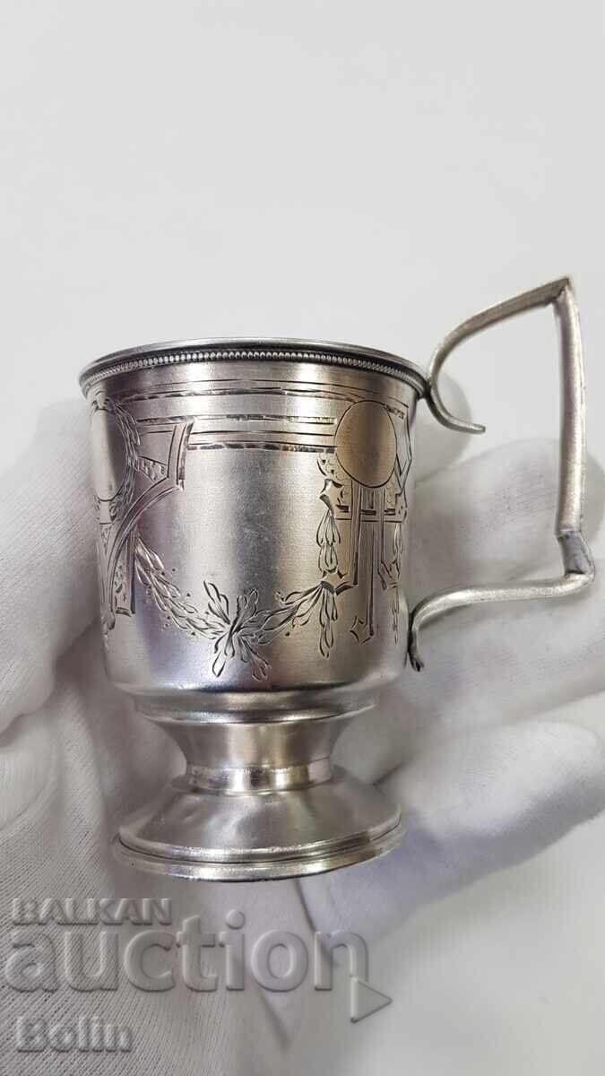Rare Russian Imperial Silver Vodka Cup, Liqueur I.P. 84 pr with price 370.00 BGN | € 189.18