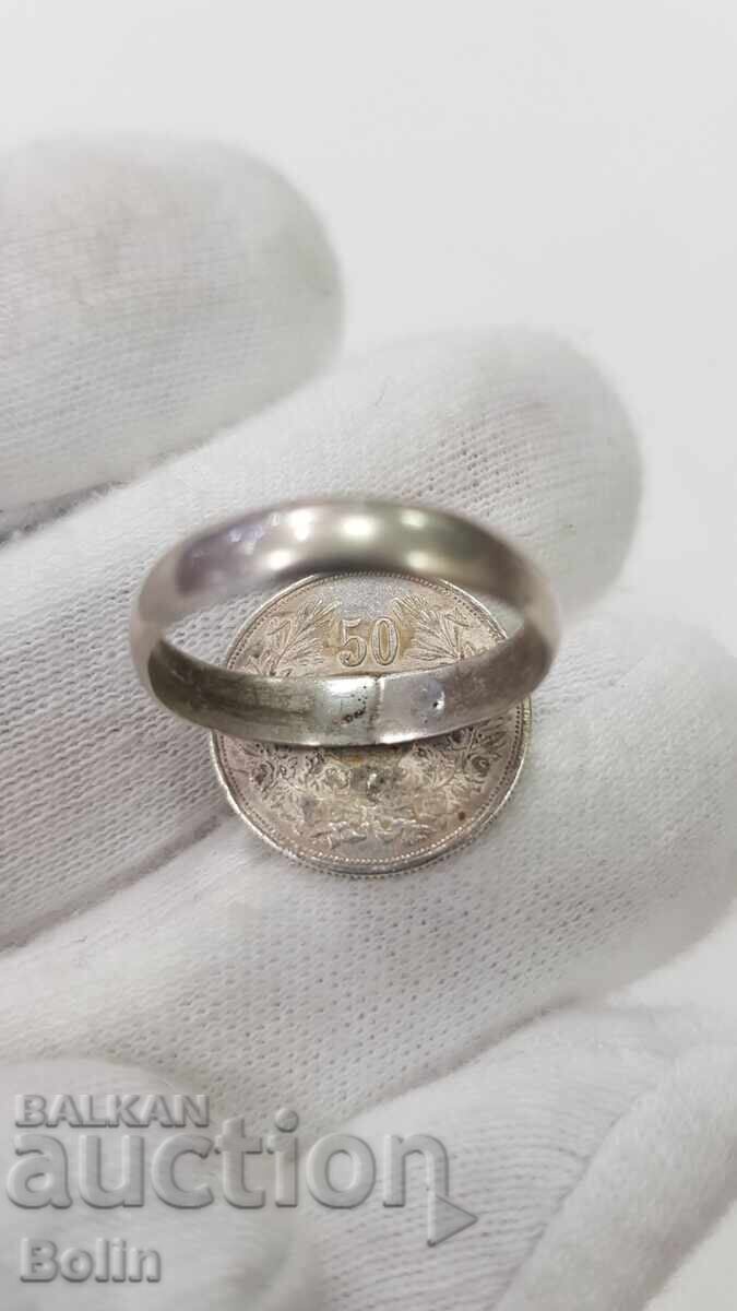 Auction Interesting silver ring coin of Ferdinand I 50 stotinki Auction Interesting silver ring coin of Ferdinand I 50 stotinki