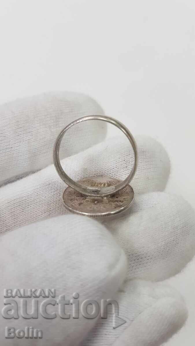 Delivery of Interesting silver ring coin of Ferdinand I 50 stotinki Delivery of Interesting silver ring coin of Ferdinand I 50 stotinki
