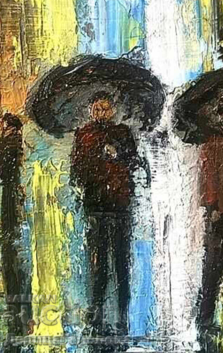 Denitsa Garelova Oil Painting 30/40 "City Impression" with price 89.00 BGN | € 45.50 Denitsa Garelova Oil Painting 30/40 "City Impression" with price 89.00 BGN | € 45.50