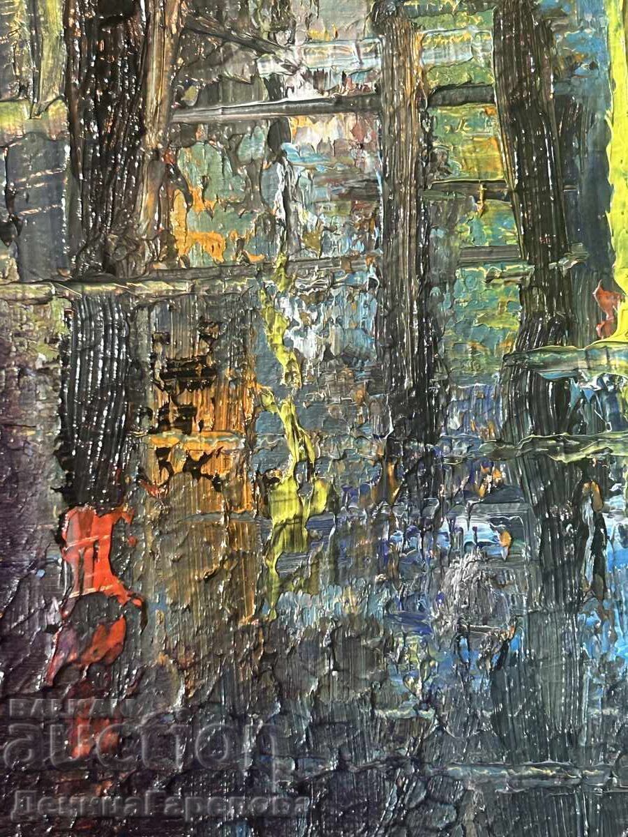 Auction Denitsa Garelova Oil Painting 30/40 "City Impression" Auction Denitsa Garelova Oil Painting 30/40 "City Impression"
