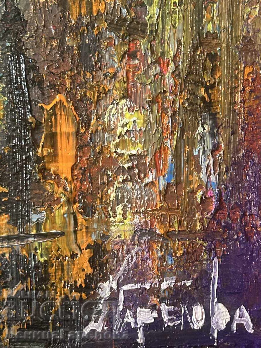 Delivery of Denitsa Garelova Oil Painting 30/40 "City Impression" Delivery of Denitsa Garelova Oil Painting 30/40 "City Impression"
