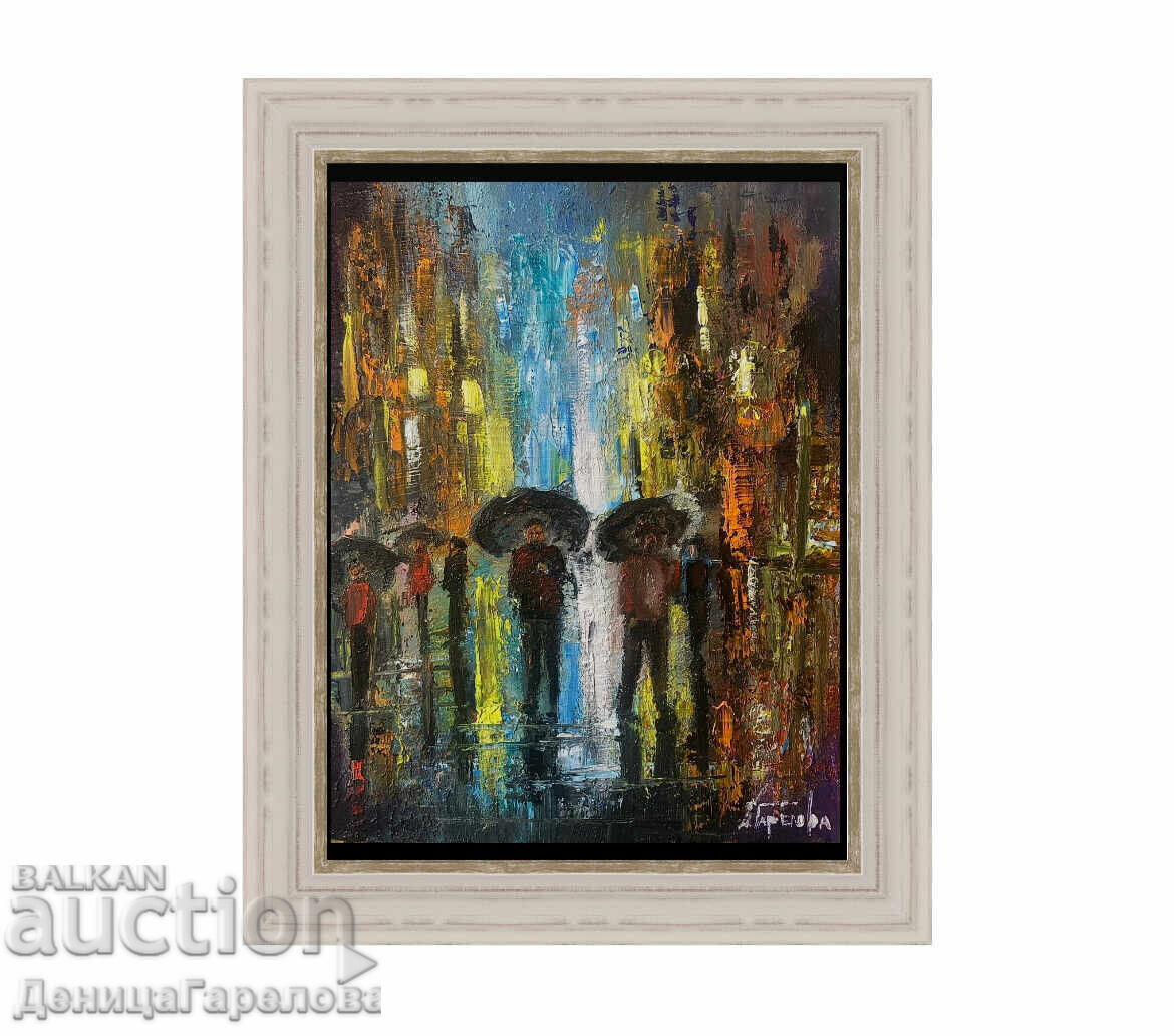 Denitsa Garelova Oil Painting 30/40 "City Impression" - 6 Denitsa Garelova Oil Painting 30/40 "City Impression" - 6