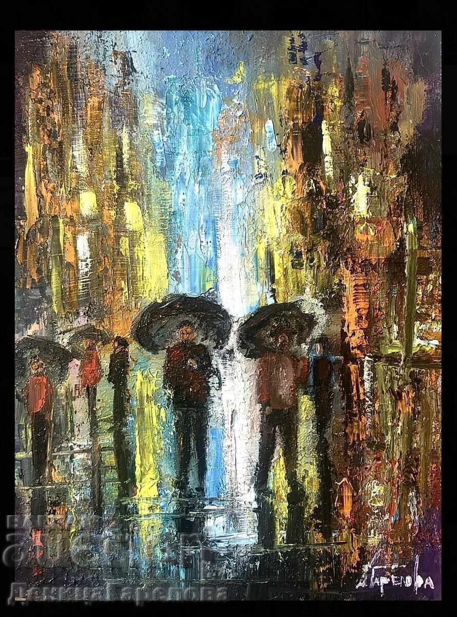 Denitsa Garelova Oil Painting 30/40 "City Impression" Denitsa Garelova Oil Painting 30/40 "City Impression"