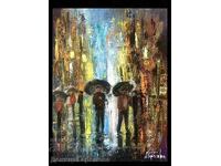 Denitsa Garelova Oil Painting 30/40 "City Impression"