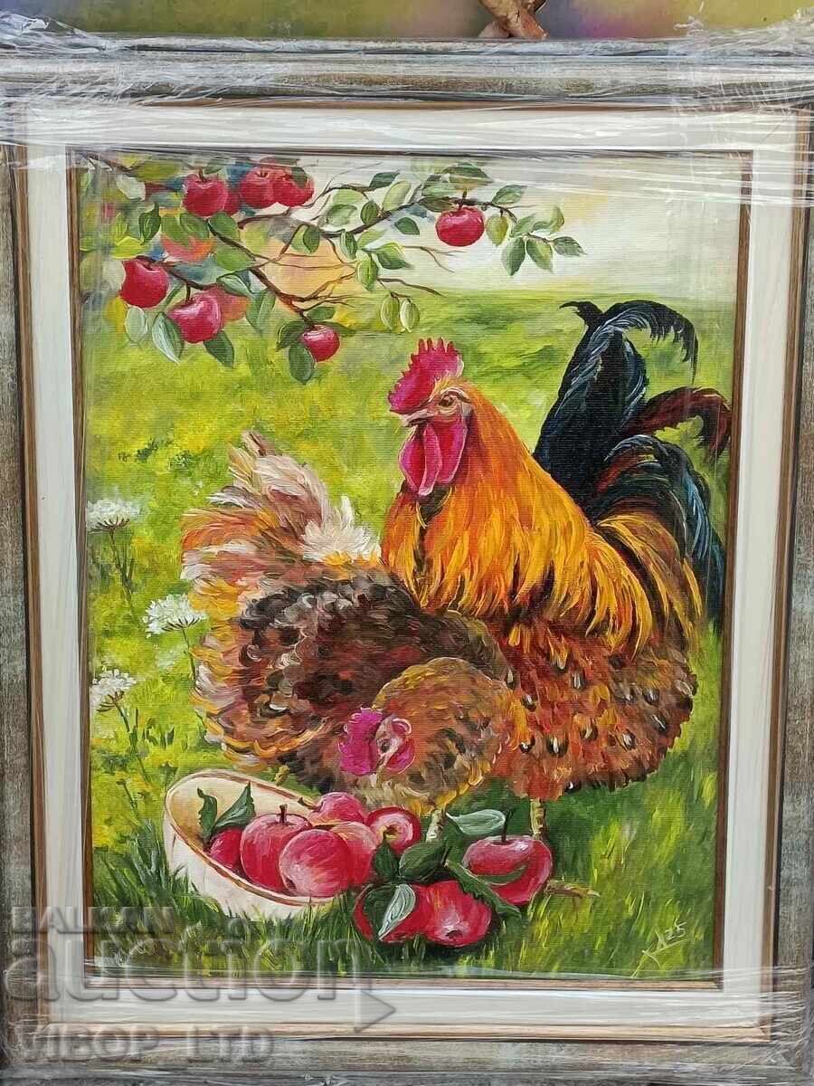 Delivery of PETLYOVO KINGDOM, oil painting 37/47/canvas/frame/signed Delivery of PETLYOVO KINGDOM, oil painting 37/47/canvas/frame/signed