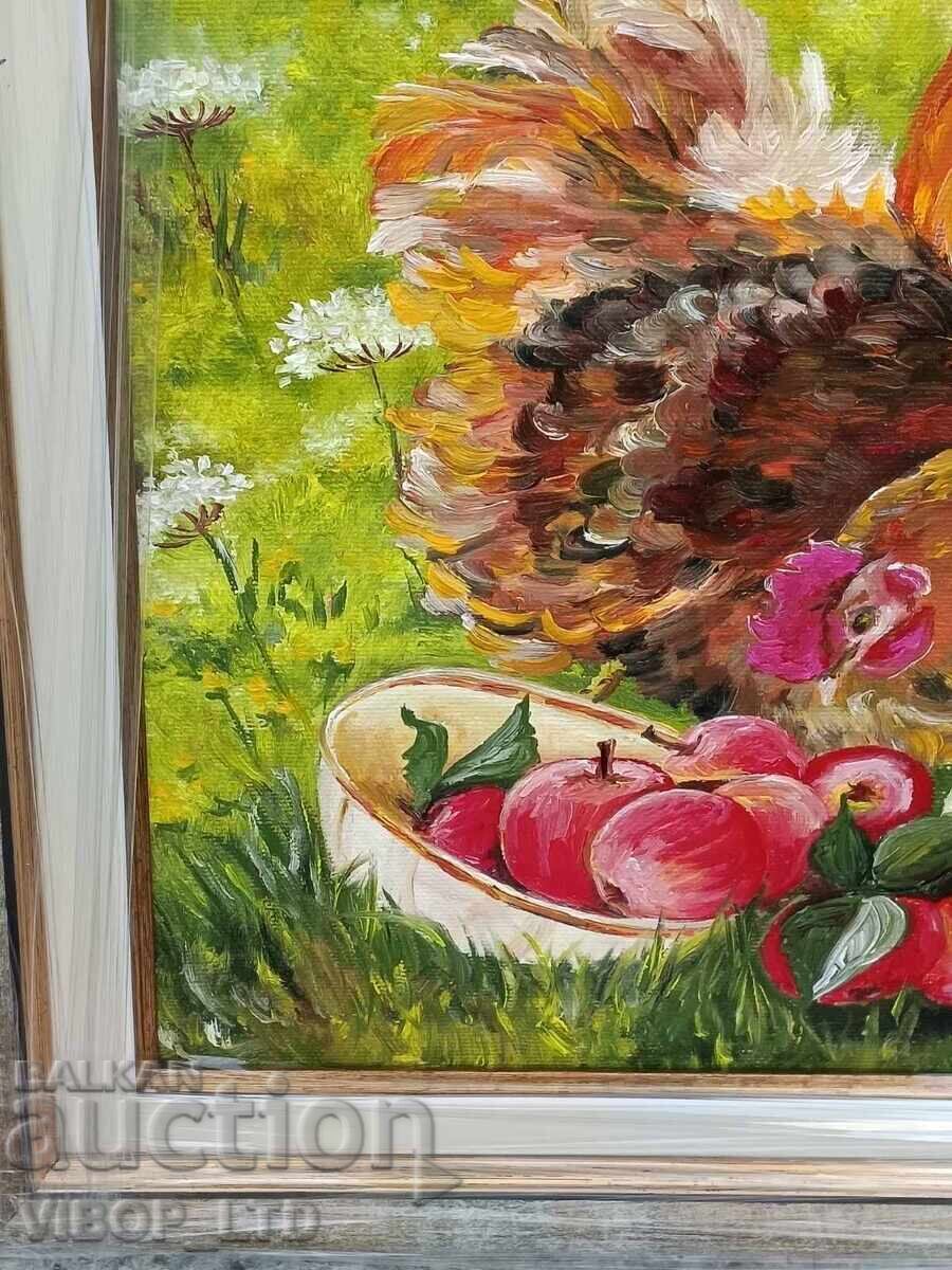 PETLYOVO KINGDOM, oil painting 37/47/canvas/frame/signed - 6 PETLYOVO KINGDOM, oil painting 37/47/canvas/frame/signed - 6