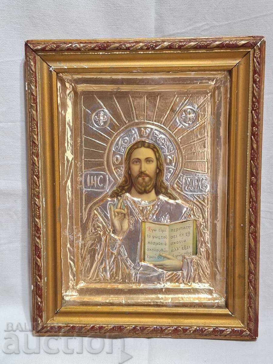 Стара икона в рамка и стъкло с цена 50.00 лв. | € 25.56