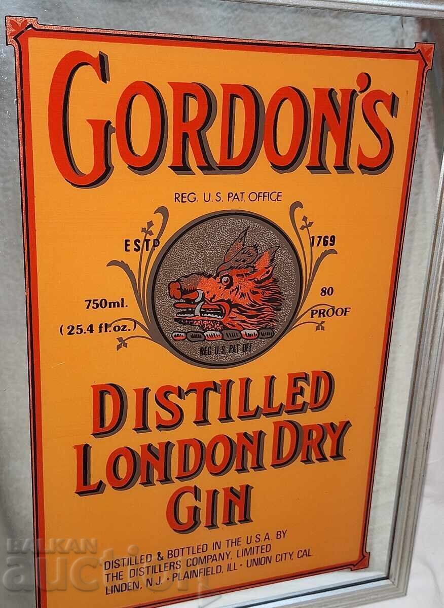 Παλιά διαφημιστική ελαιογραφία--Gordon's Gin με τιμή 60.00 BGN | € 30.68
