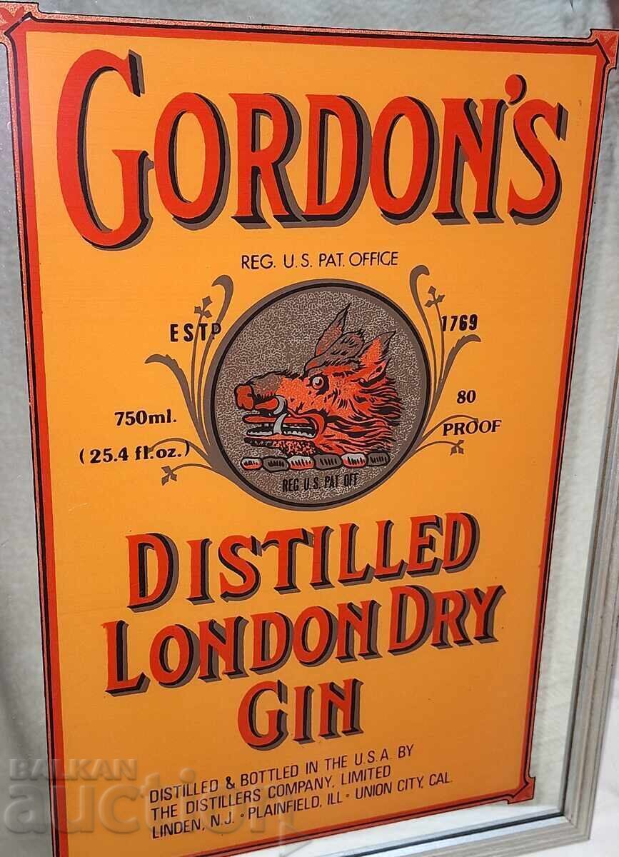 Δημοπρασία Παλιά διαφημιστική ελαιογραφία--Gordon's Gin