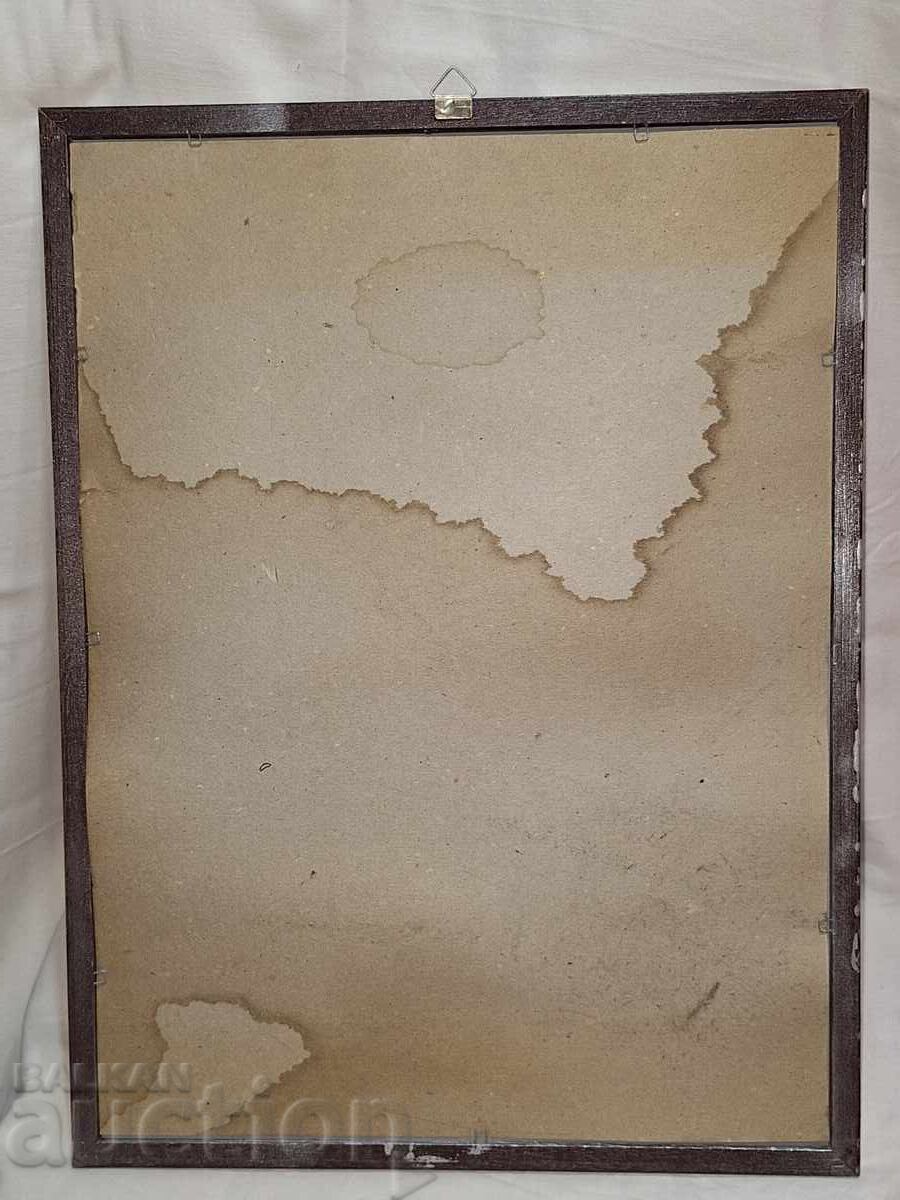 Παράδοση Παλιά διαφημιστική ελαιογραφία--Gordon's Gin