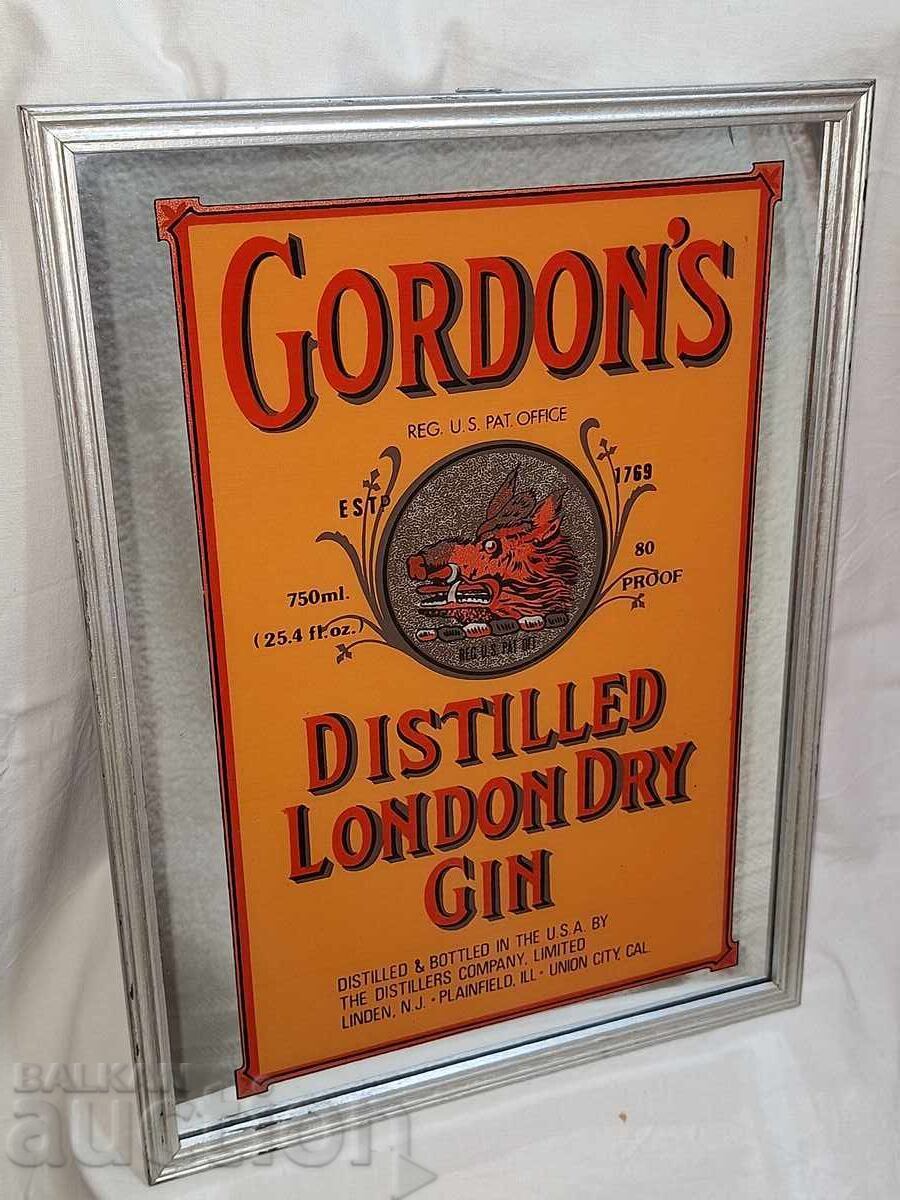 Παλιά διαφημιστική ελαιογραφία--Gordon's Gin