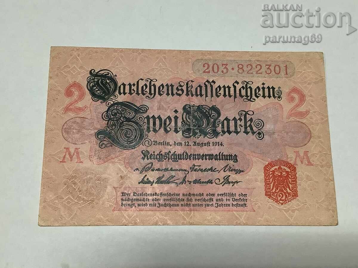Германия 2 марки 1914 година