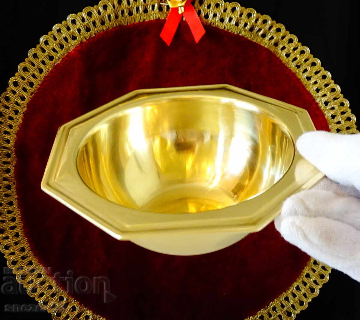 Бронзов съд за сервиране,купа 450 мл. - 5 Бронзов съд за сервиране,купа 450 мл. - 5