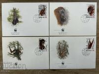 Indonesia - First Day Cover Set - Orangutan (1989)