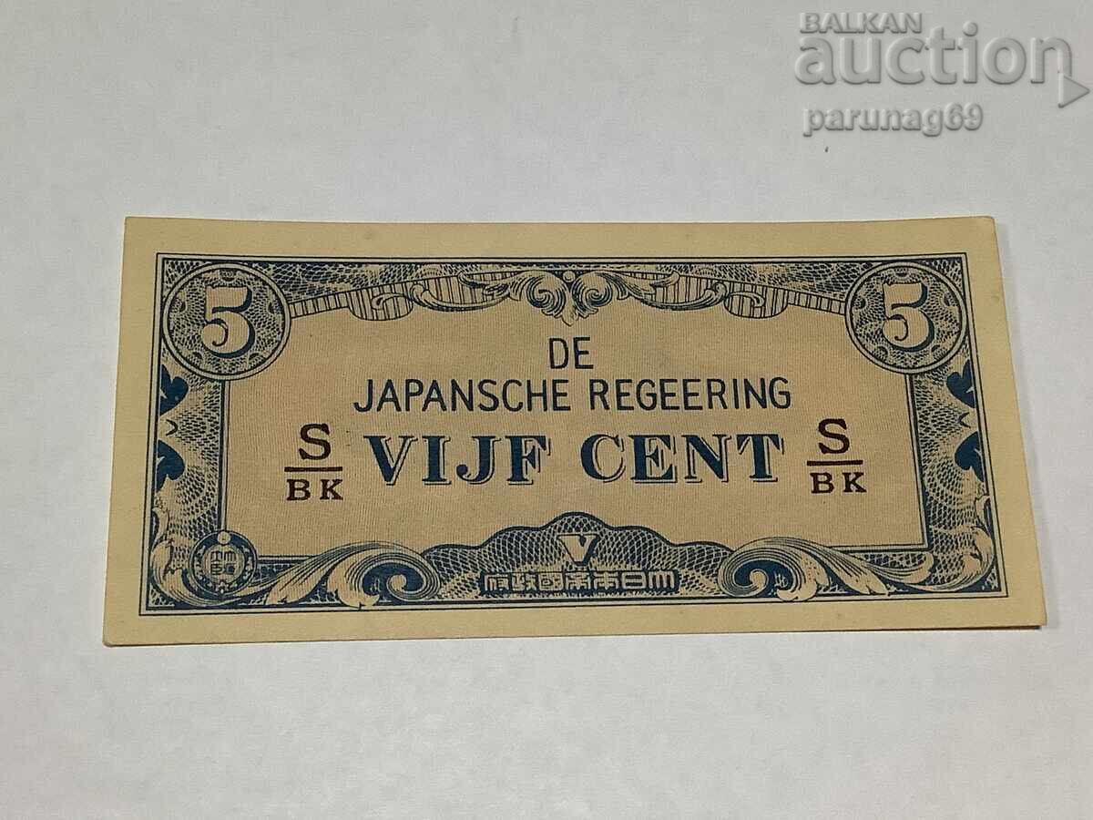 India (Japanese Occupation) 5 Cents 1942 UNC India (Japanese Occupation) 5 Cents 1942 UNC