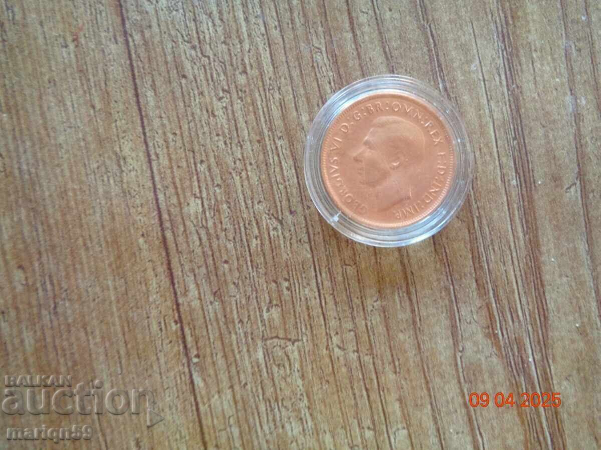 1 πέννι νόμισμα - 1943 Αυστραλία - άριστη με τιμή 4.00 BGN | € 2.05