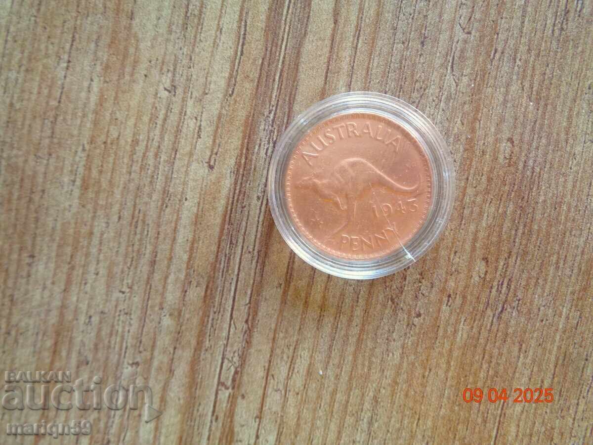 1 πέννι νόμισμα - 1943 Αυστραλία - άριστη