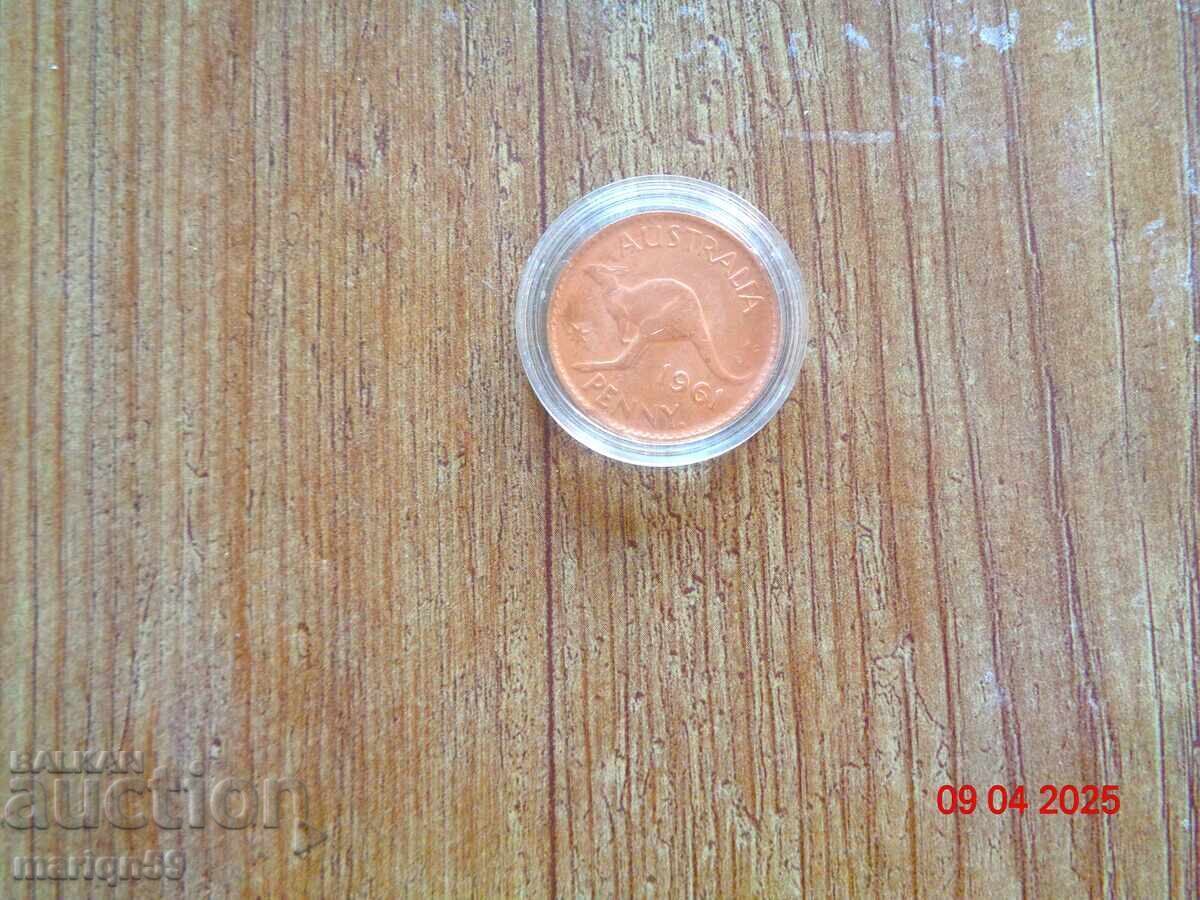 1 Penny Coin - 1961 Australia - Excellent
