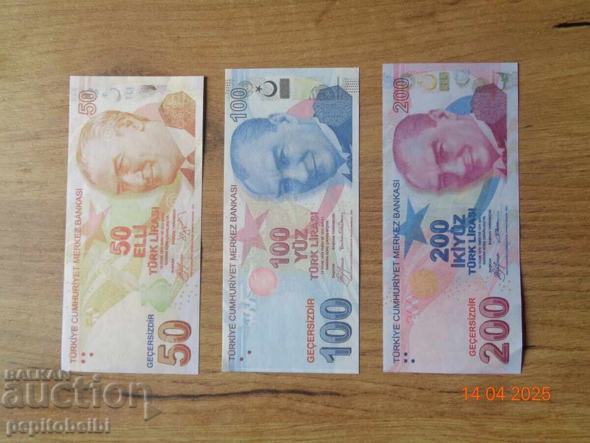 Lot Turcia 1970 - bancnotele sunt Copii