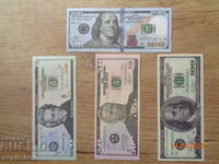 Παρτίδα ΗΠΑ χαρτονομίσματα είναι αντίγραφα από το τυπογραφείο