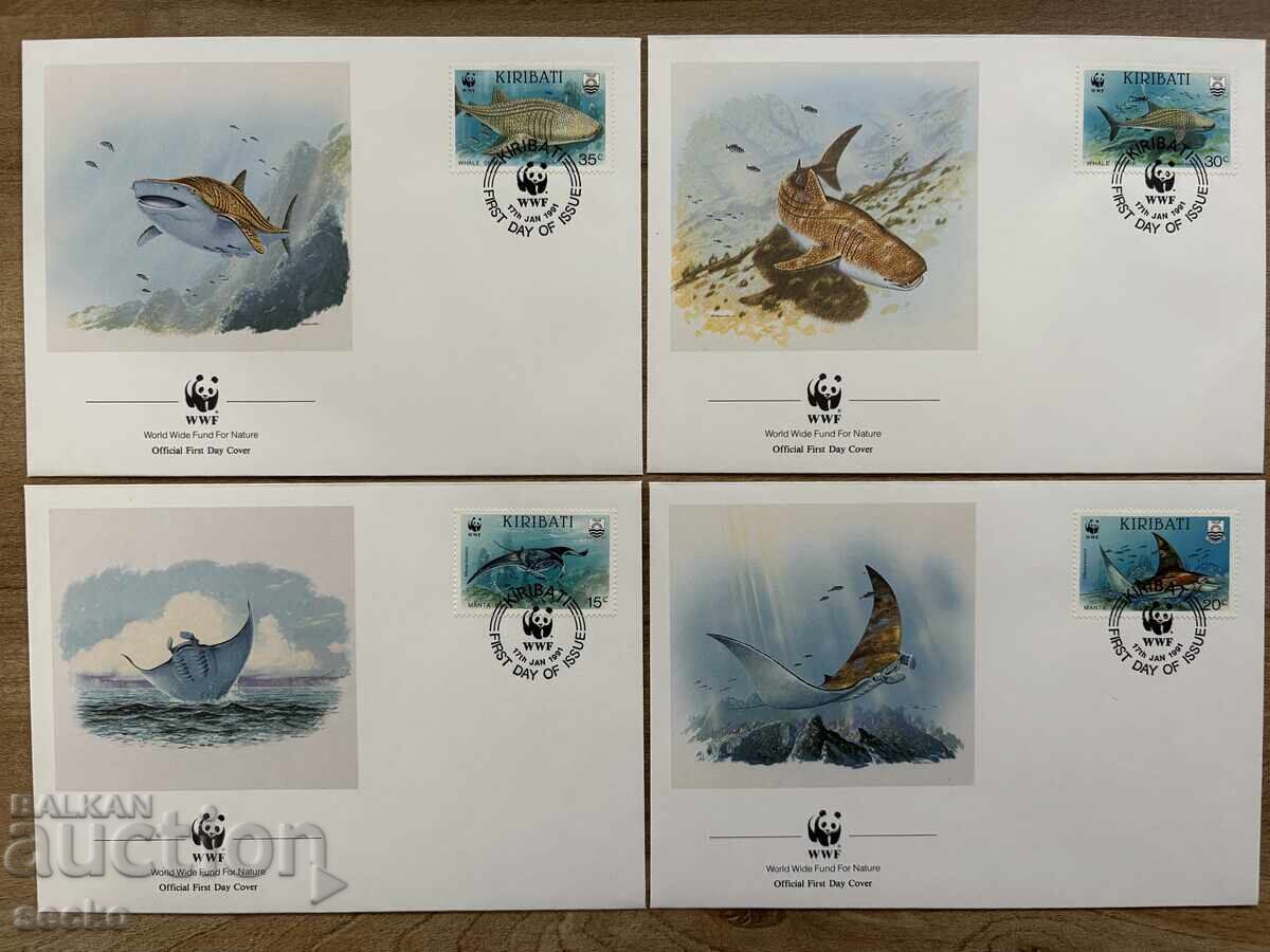 Kiribati - First Day Cover Set - Fish (1991)