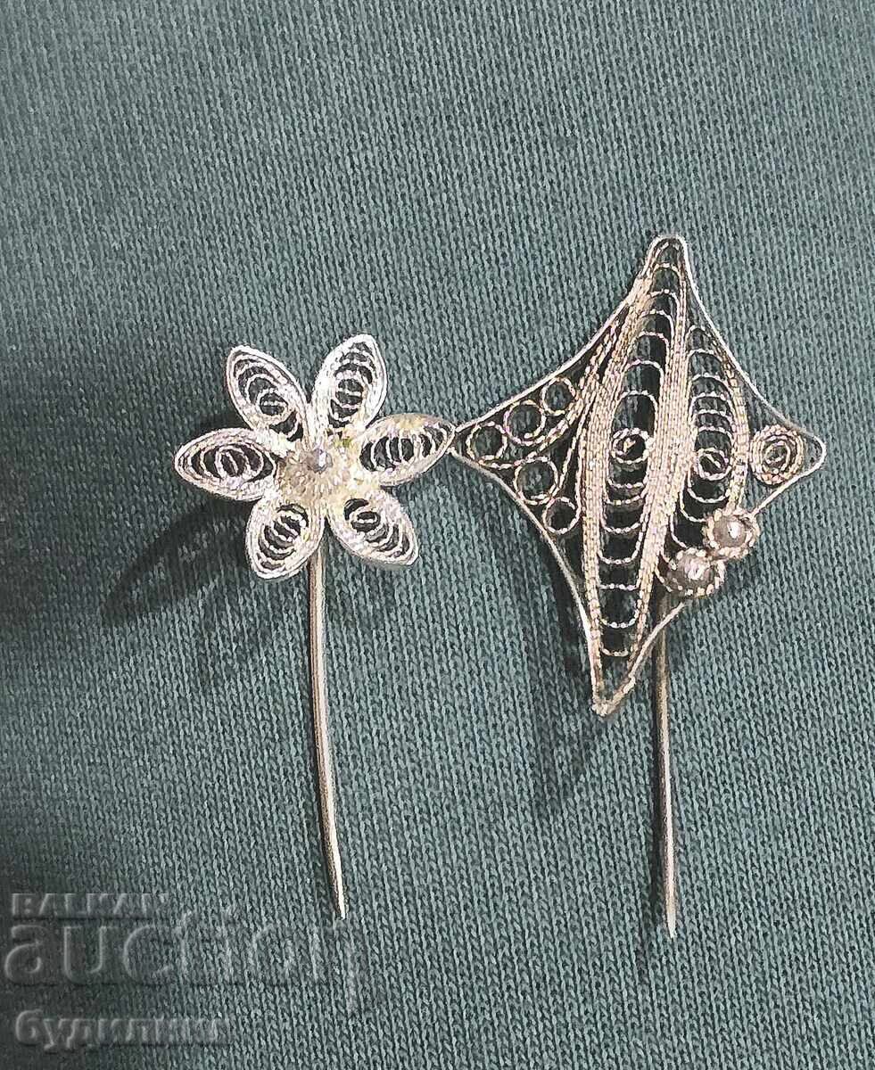 2 Silver Brooches. I'm listing over 100 Auctions. Take a look with price 22.99 BGN | € 11.75